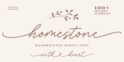 Homestone Font Poster 1
