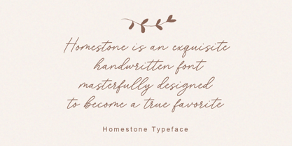 Homestone Font Poster 11