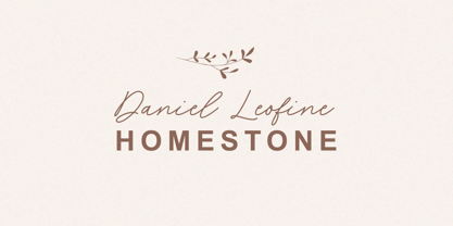Homestone Font Poster 10