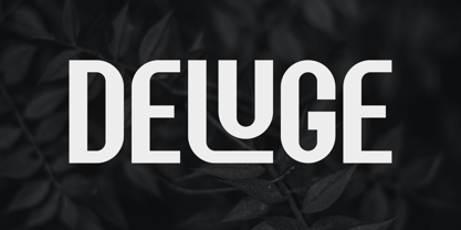 Deluge Font Poster 1