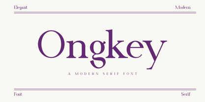 Ongkey Font Poster 1