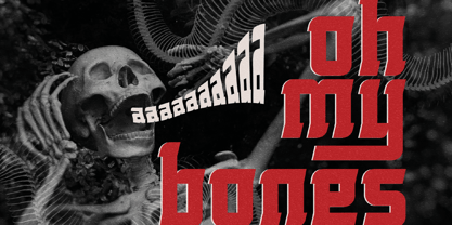 Rolling Bones Font Poster 3