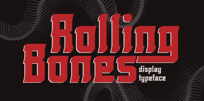 Rolling Bones Font Poster 1