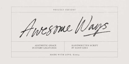 Awesome Ways Font Poster 1