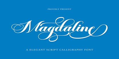 Magdaline Script Font Poster 12
