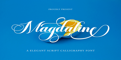 Magdaline Script Font Poster 1