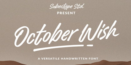 October Wish Font Poster 1