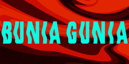 Bunia Gunia Font Poster 8