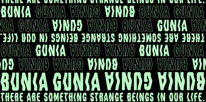 Bunia Gunia Font Poster 3