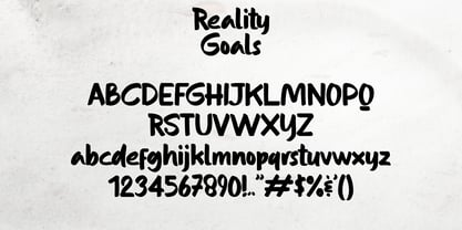 Reality Goals Font Poster 8