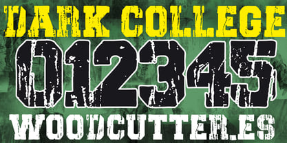 Dark College Font Poster 6