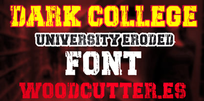 Dark College Font Poster 1