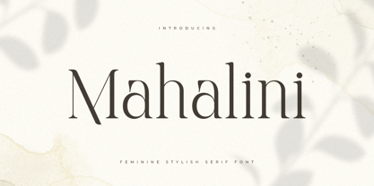 Mahalini Style Font Poster 1
