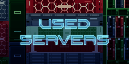 Used Servers Font Poster 1