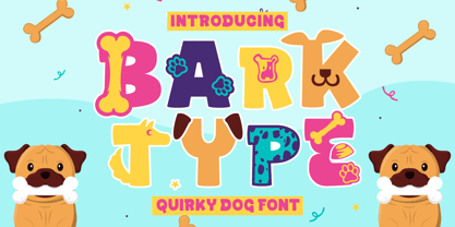 Bark Type Font Poster 1