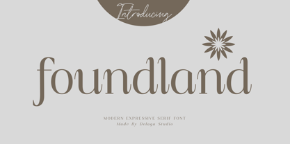 Foundland Font Poster 1