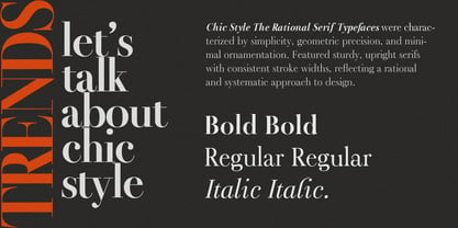 Chic Style Font Poster 2