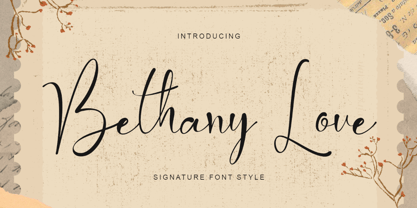 Bethany Love Font Poster 1