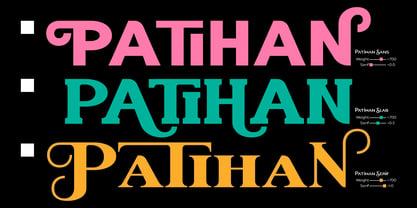 Patihan Variable Font Poster 2