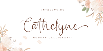 Cathelyne Font Poster 1