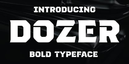 Dozer Font Poster 1