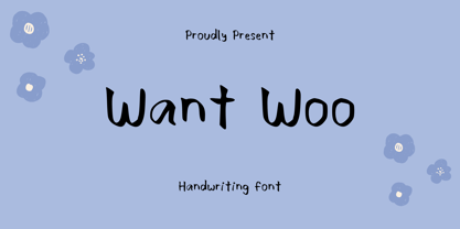 Want Woo Font Poster 1