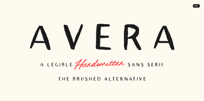 TC Avera Sans Brush Font Poster 1