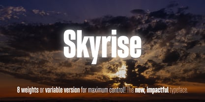 Skyrise Font Poster 1