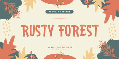 Rusty Forest Font Poster 7