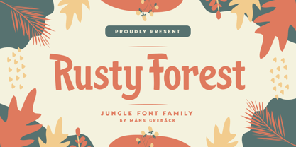 Rusty Forest Font Poster 1