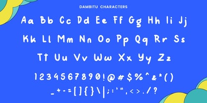 Dambitu Font Poster 3