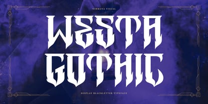 Westa Gothic Font Poster 1