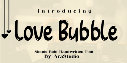 Love Bubble Fuente Póster 1