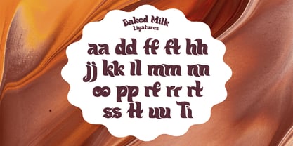 Baked Milk Font Poster 7