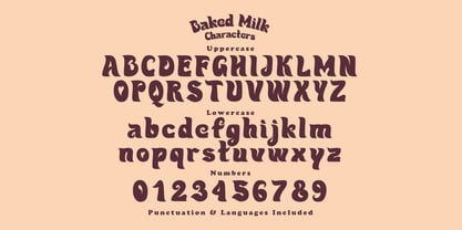 Baked Milk Font Poster 5