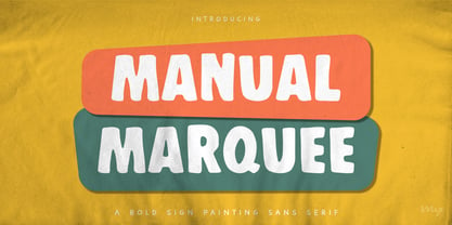 Manual Marquee Font Poster 1