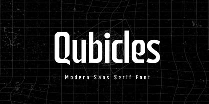 Qubicles Font Poster 1