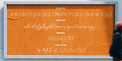 Rilland Script Fuente Póster 10