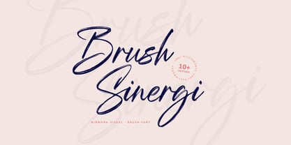 Brush Sinergi Font Poster 1