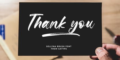Sellyna Brush Font Poster 8