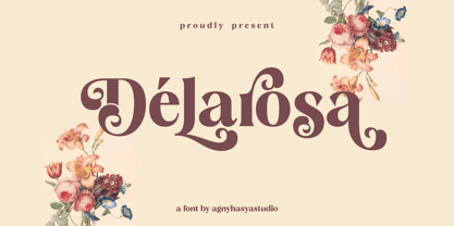 Delarosa Font Poster 2