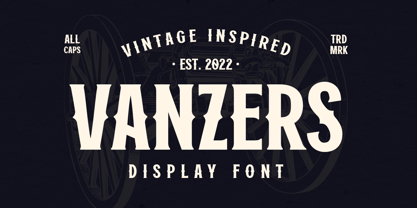 Vanzers Font Poster 1