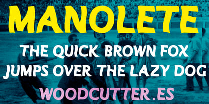 Manolete Font Poster 2