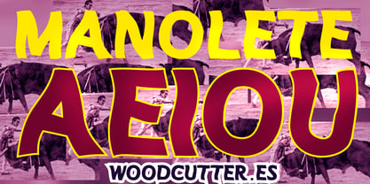 Manolete Font Poster 4