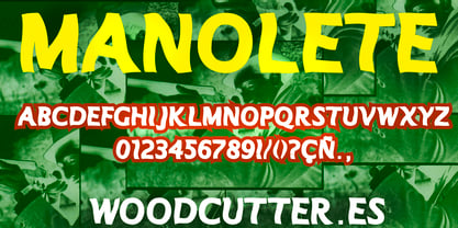 Manolete Font Poster 3