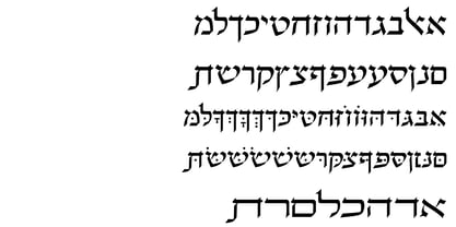 Hebrew Sefirot Fuente Póster 4