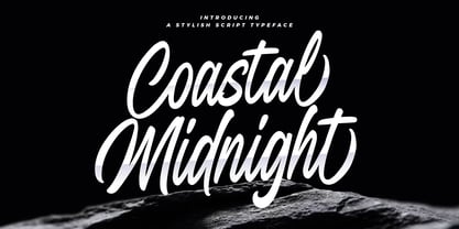 Coastal Midnight Font Poster 1