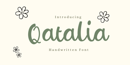 Qatalia Font Poster 1