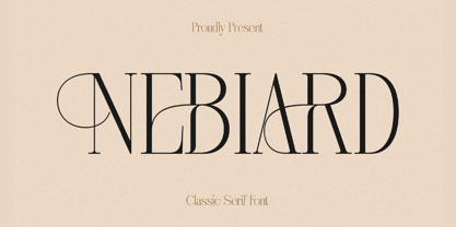 Nebiard Font Poster 1