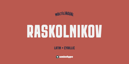 Raskolnikov Font Poster 10